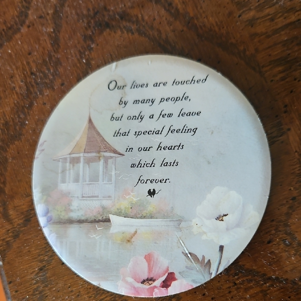 Floral Decorative Magnet with Heartfelt Quote